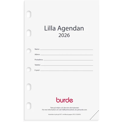 Kalender 2026 Compact kalendersats Lilla Agendan