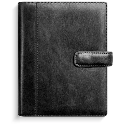 Kalender 2026 Compact Systemkalender svart skinn