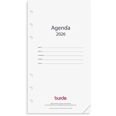 Kalender 2026 Regent kalendersats Agenda
