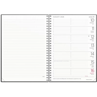 Kalender 2026 Stor Veckokalender Eco Line