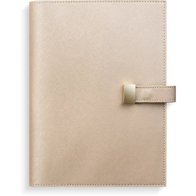 Kalender 2026 Stor Veckokalender beige kontstläder