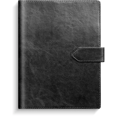 Kalender 2026 Dagbok svart konstläder