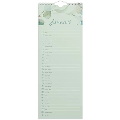 Födelsedagskalender för vägg