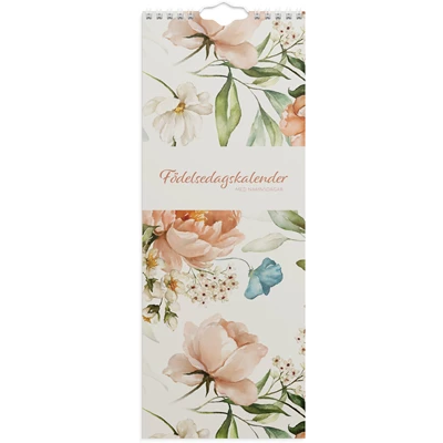 Födelsedagskalender för vägg