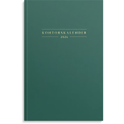 Kalender 2026 Kontorskalender grön