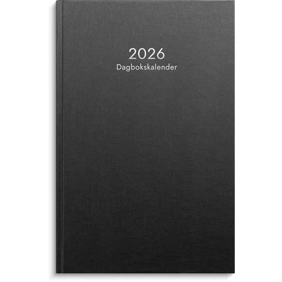 Kalender 2026 Dagbokskalender svart