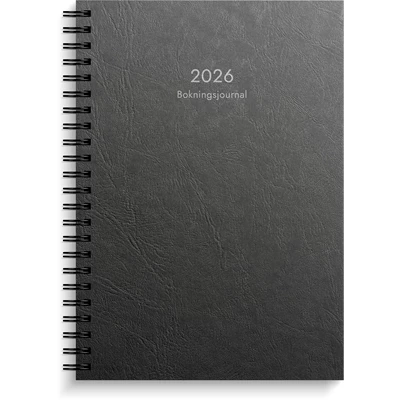 Kalender 2026 Bokningsjournalen svart kartong