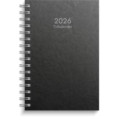 Kalender 2026 Tidkalender svart kartong