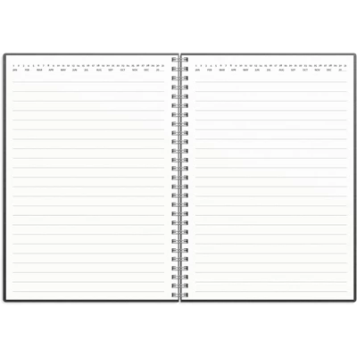 Kalender 2026 Stora Noteskalendern svart konstläde