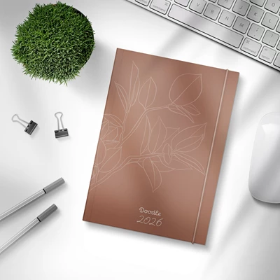 Kalender 2026 Doodle inbunden