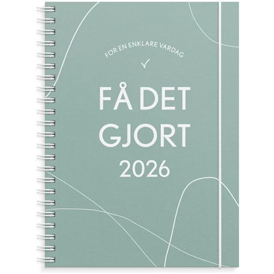 Kalender 2026 Få det gjort grön