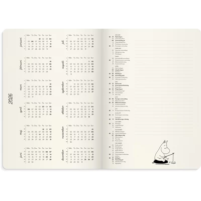 Kalender 2026 Mumin A5