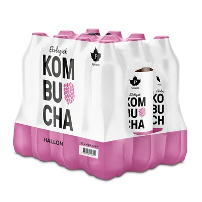 Kombucha Pureness Hallon 12x40cl