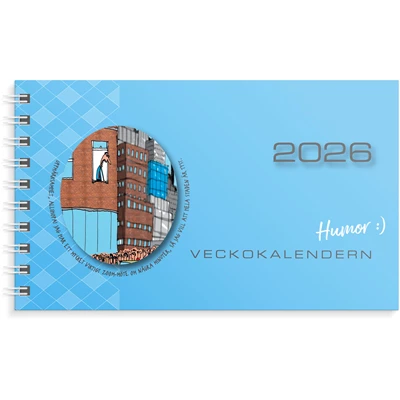 Kalender 2026 Veckokalendern Humor