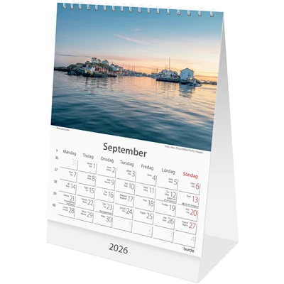 Kalender 2026 Bordskalender Sverige