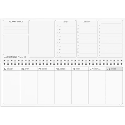 Kalender 2026 Bordsalmanackan Få det gjort