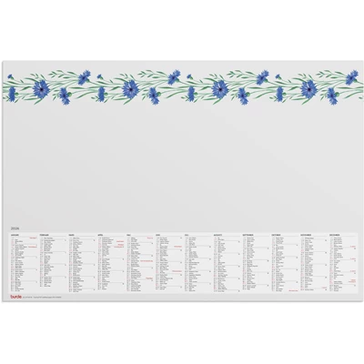 Kalender 2026 Skrivunderlägg Blomster