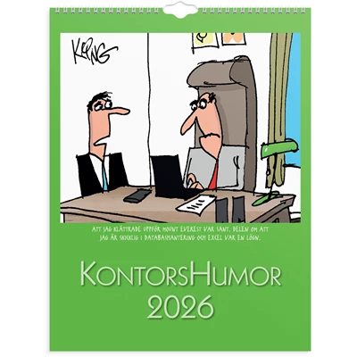 Väggkalender 2026 Kontorshumor