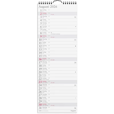 Väggkalender 2026 Lilla Månadskalendern