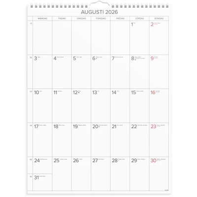 Väggkalender 2026 Stora Månadskalendern