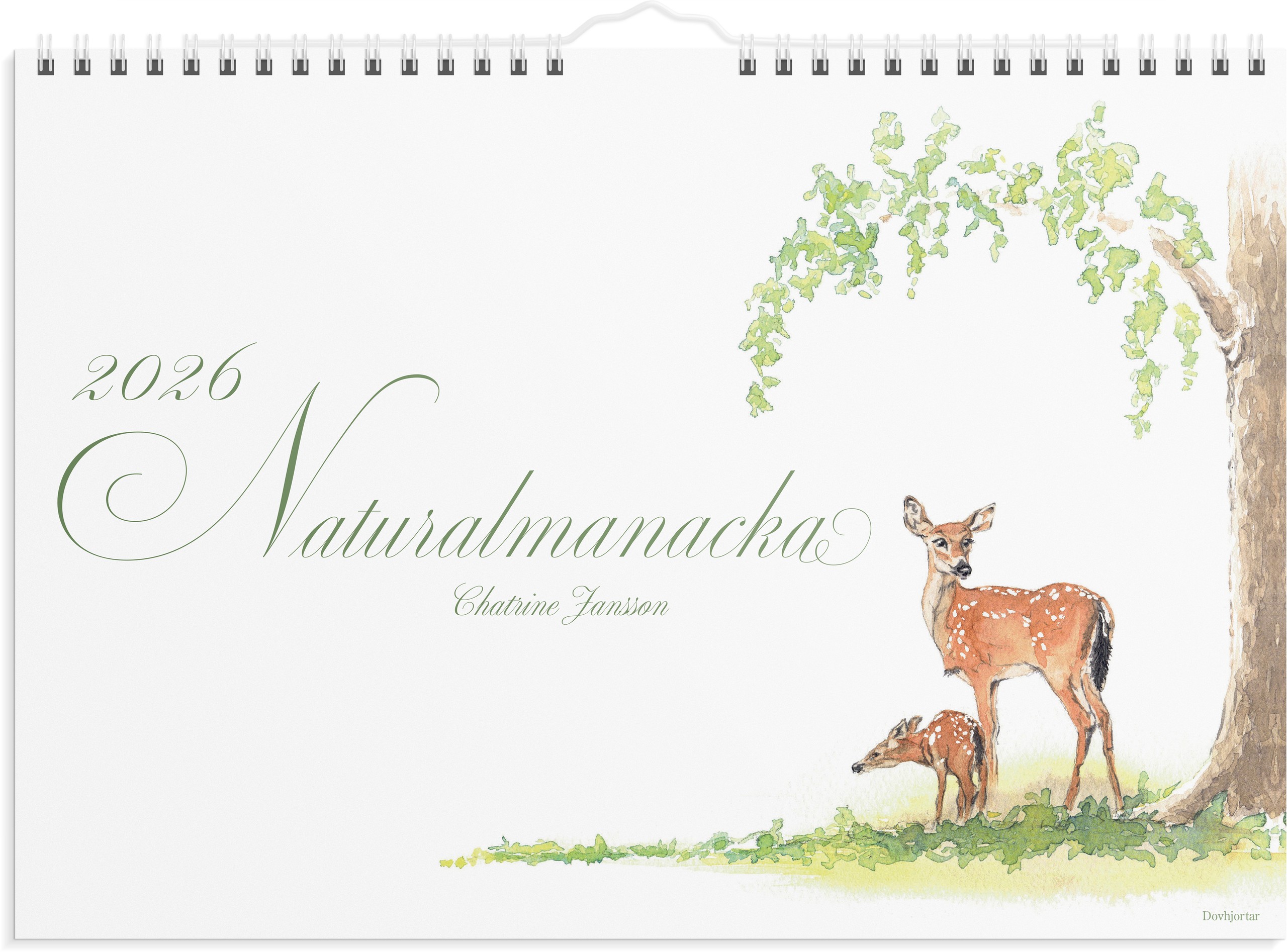Väggkalender 2026 Naturalmanacka