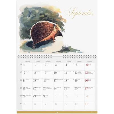 Väggkalender 2026 Naturalmanacka