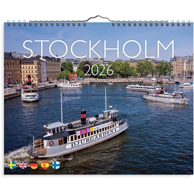 Väggkalender 2026 Stockholm