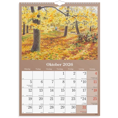 Väggkalender 2026 Klassiska Sverige