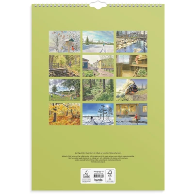 Väggkalender 2026 Klassiska Sverige