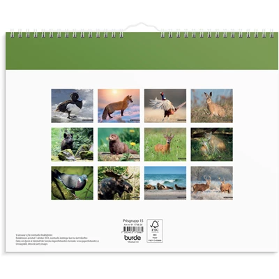 Väggkalender 2026 Jaktkalender