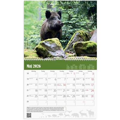 Väggkalender 2026 Jaktkalender
