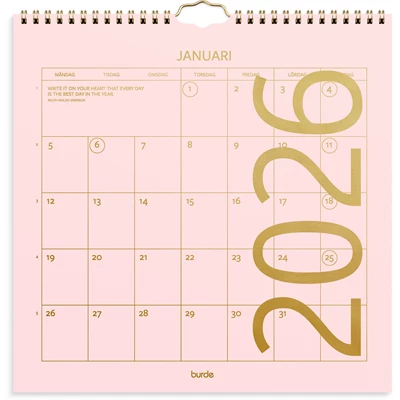 Väggkalender 2026 Color