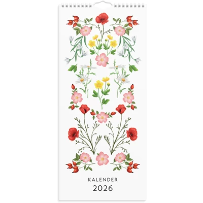 Väggkalender 2026 Lilla Blomsterkalendern