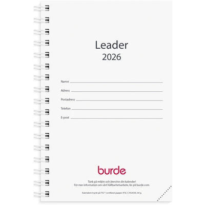 Kalender 2026 Leader refill