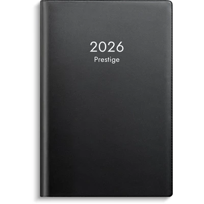 Kalender 2026 Prestige svart plast
