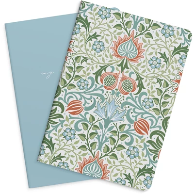 Anteckningsbok Notebook Blue & Flower 2/fp