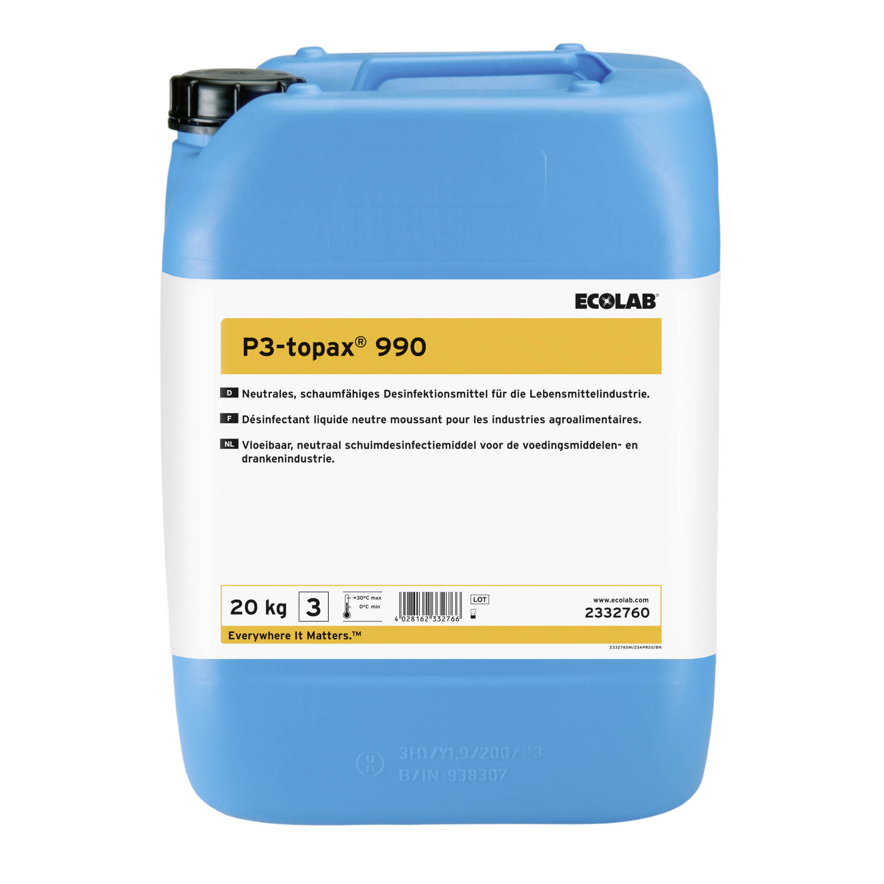 Desinfektionsmedel P3-Topax 990 20kg