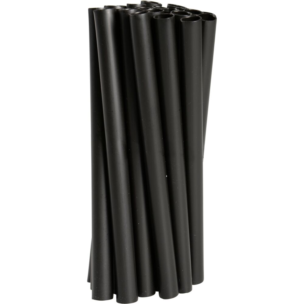 Sugrör Återanvändbara Ø8mm 12cm Svart 250st/fp
