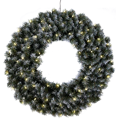 Julkrans Edmonton 70 cm med LED-ljus
