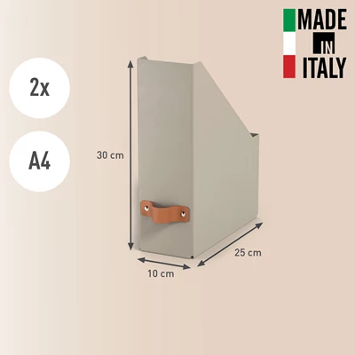 Tidskriftssamlare Leitz Puro Beige 2st/fp