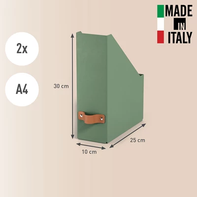 Tidskriftssamlare Leitz Puro Grön 2st/fp