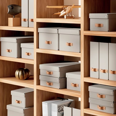 Förvaringslåda Leitz Puro M Beige 2st/fp