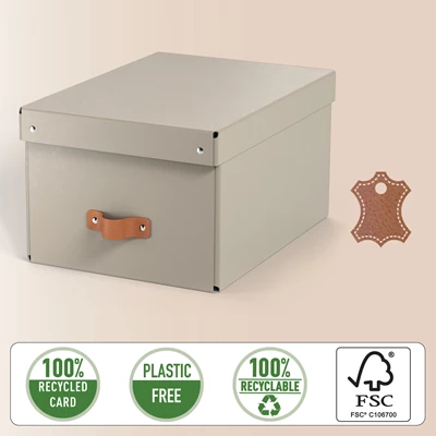 Förvaringslåda Leitz Puro M Beige 2st/fp