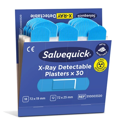 Plåster Cederoth X-Ray Blå Detekterbara 6-pack