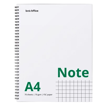 Kollegieblock A4 rutat 70g 70 blad