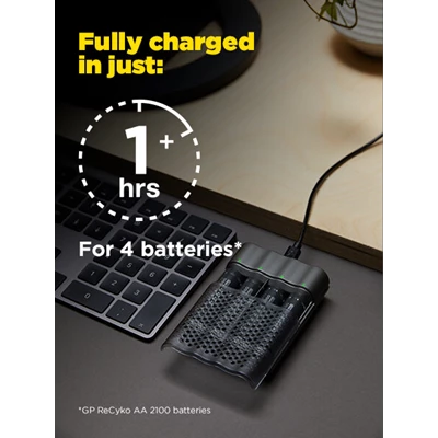 Batteriladdare ReCyko Pro D861 inkl 8st AA batt