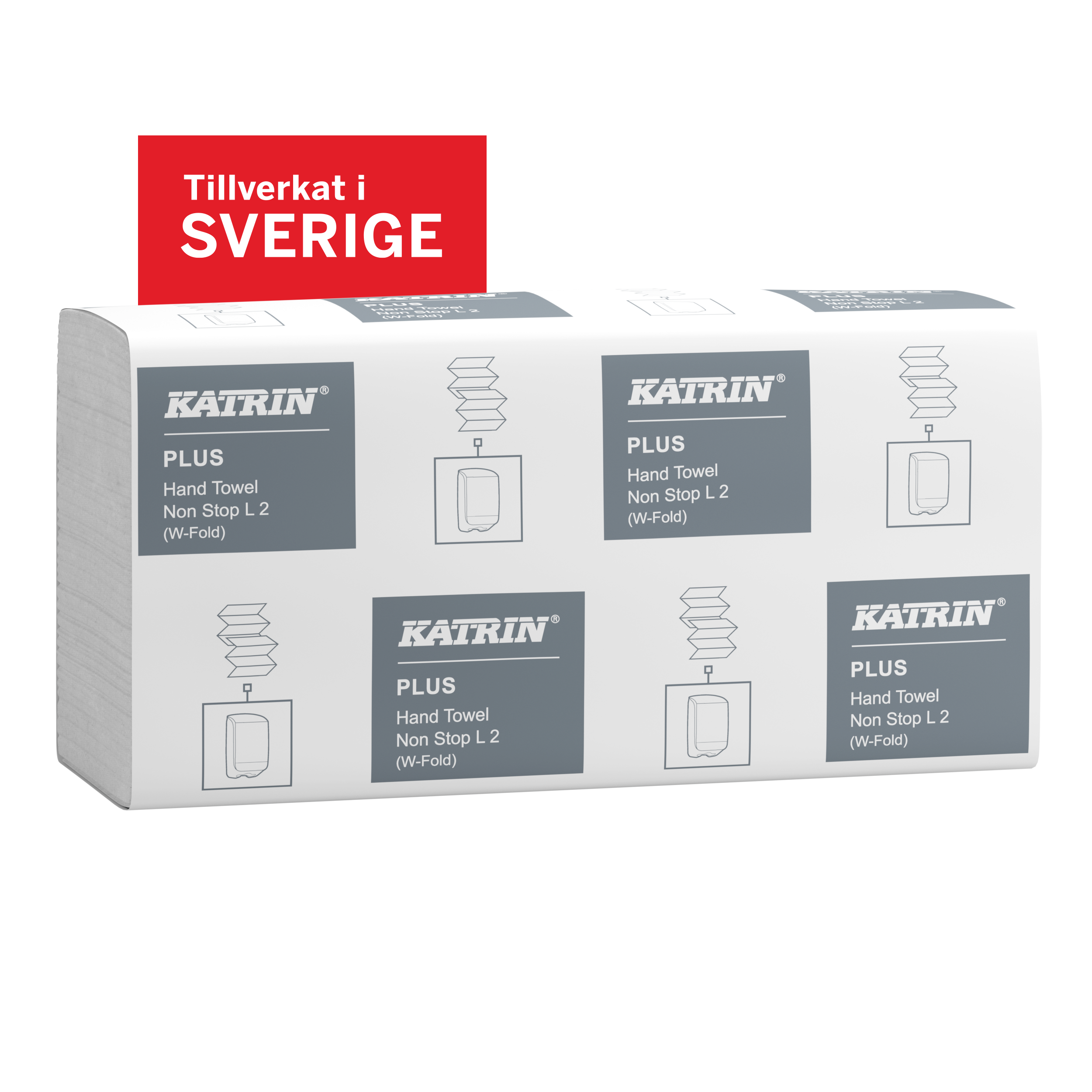 Pappershandduk Katrin Plus L2 1995ark/kolli