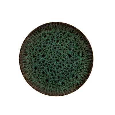 Tallrik Blocho Daisy Ø20,5cm Grönsvart dekor