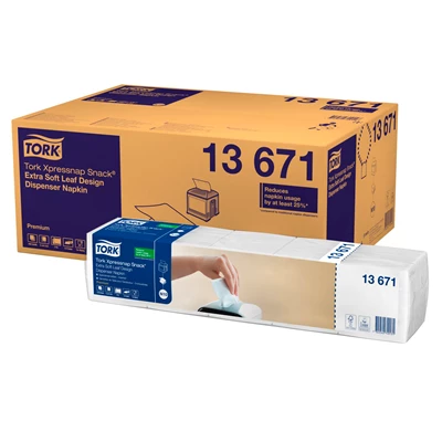 Servett Tork N10 X-nap Lövdekor 500/fp