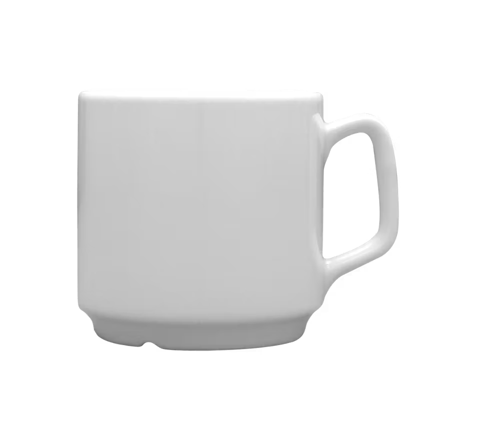 Mugg Blocho Robert 25cl stapelbar Vit